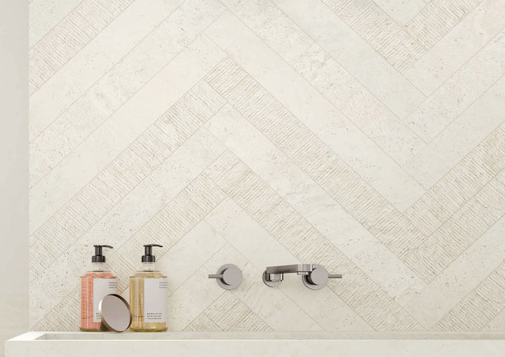 Proza | Travertine | Ruled White